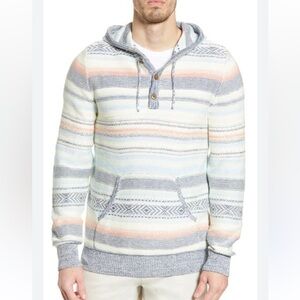 Faherty Cove Stripe Sweater Hoodie In Beacon Paradise S